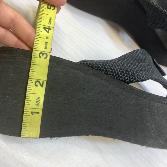 Rocket Dog Womens Crush Webbing Slip On Wedge Platform Sandals Size 9 Black - Picture 9 of 10